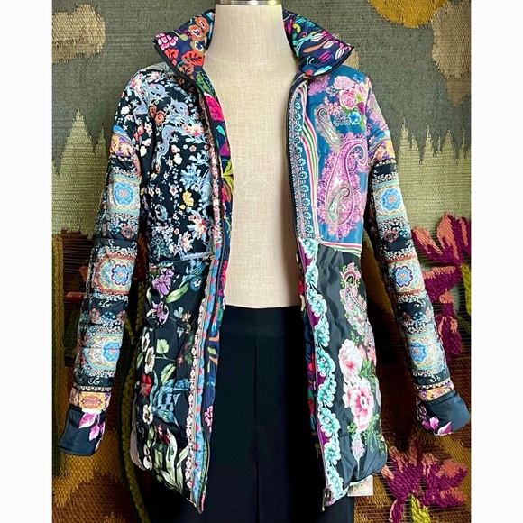 Johnny Was Mauri Reversible Puffer Jacket XS - Picture 15 of 16